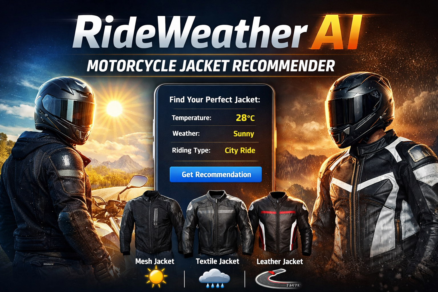 Weather Motorcycle Jacket Recommender gallery image