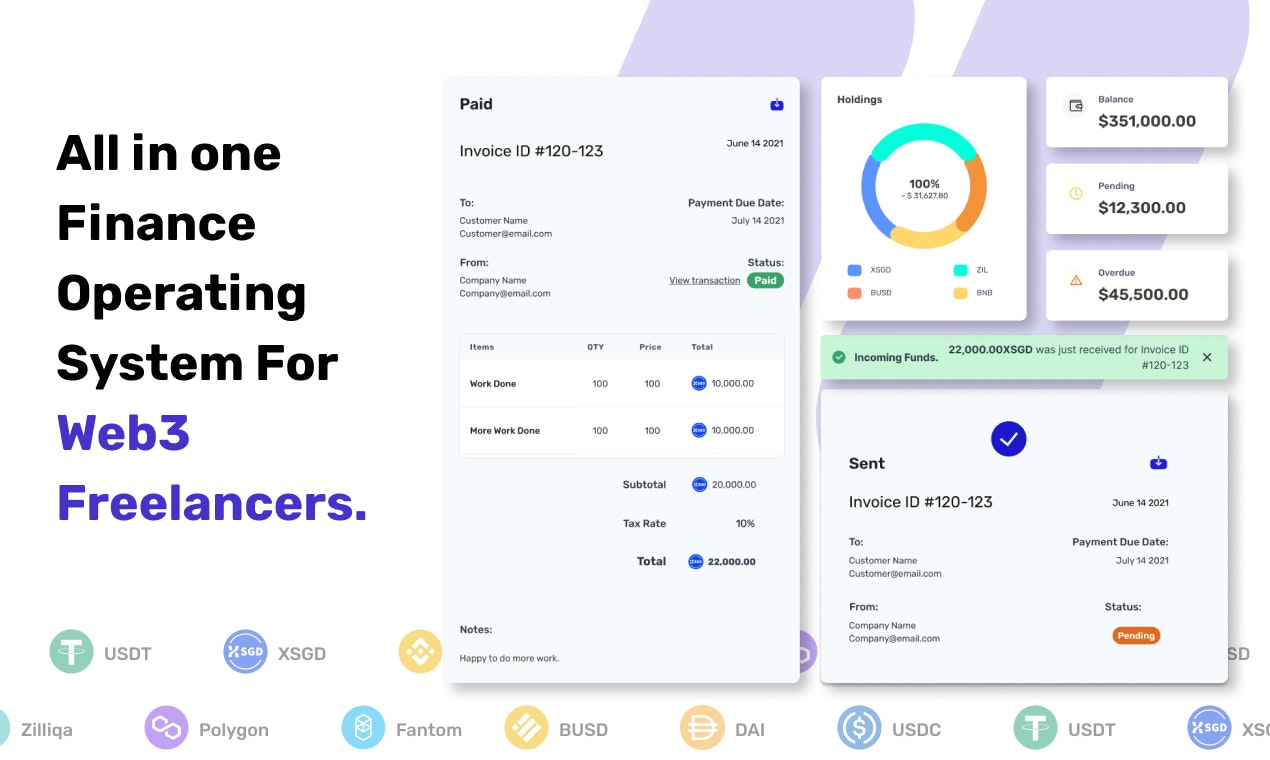 Swillion - Plataforma de financiación criptográfica para freelancers web3. media 2