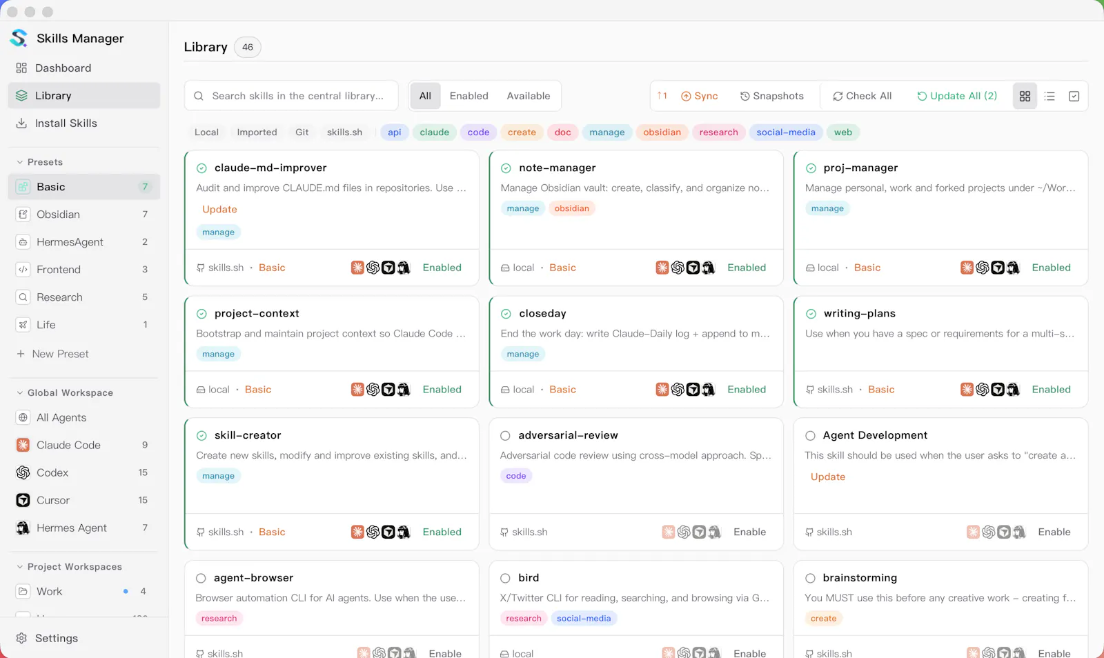 Skills Manager screenshot 3