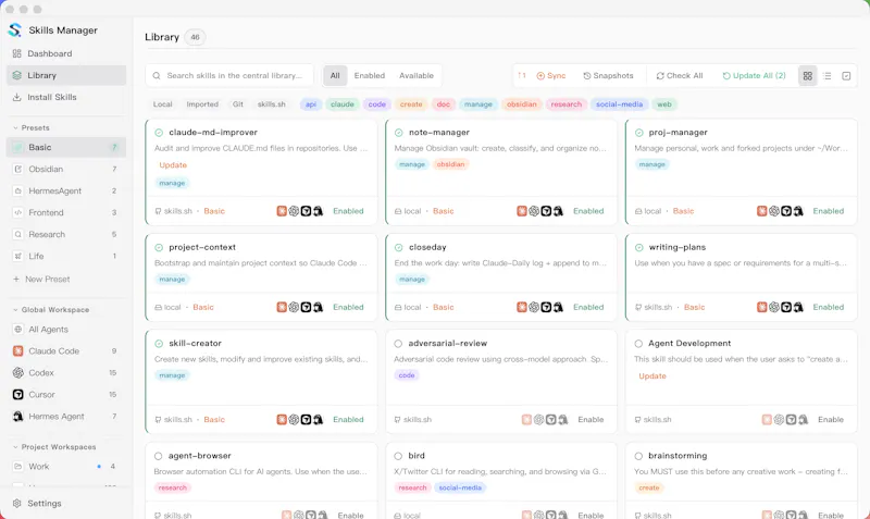 Skills Manager screenshot 3