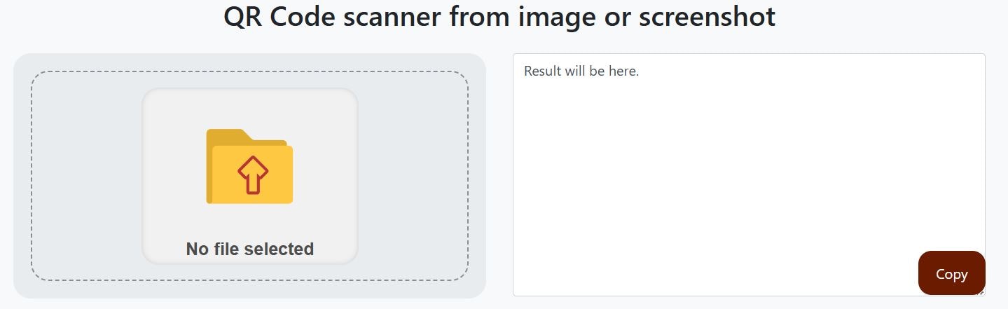 Scanner di codice QR gratuito online - Scanner di codice QR online da immagine o fotocamera media 5