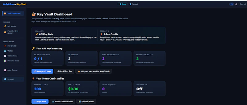 API Riddle Firewall and Vault System screenshot 1