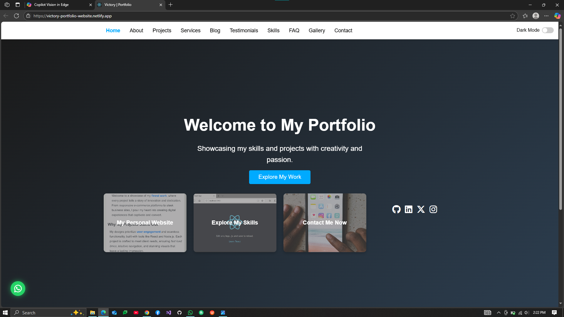 Média Modèle de site Web de portefeuille professionnel - Modèle de site Web de portefeuille professionnel bien structuré 1