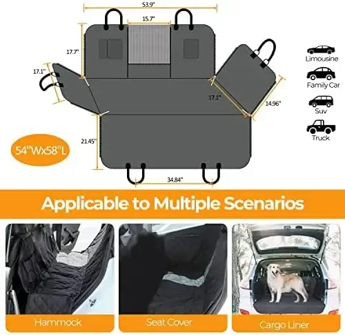 Waterproof Dog Car Seat Cover Hammock product banner