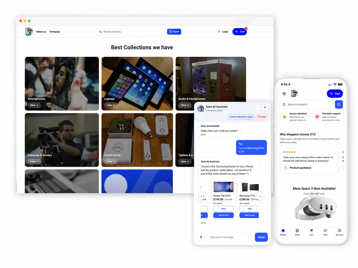 Ecomz AI Multi-Tenant SaaS Store Builder gallery image