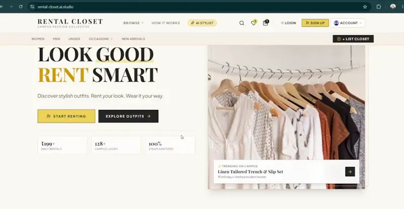 Rental Closet screenshot 1
