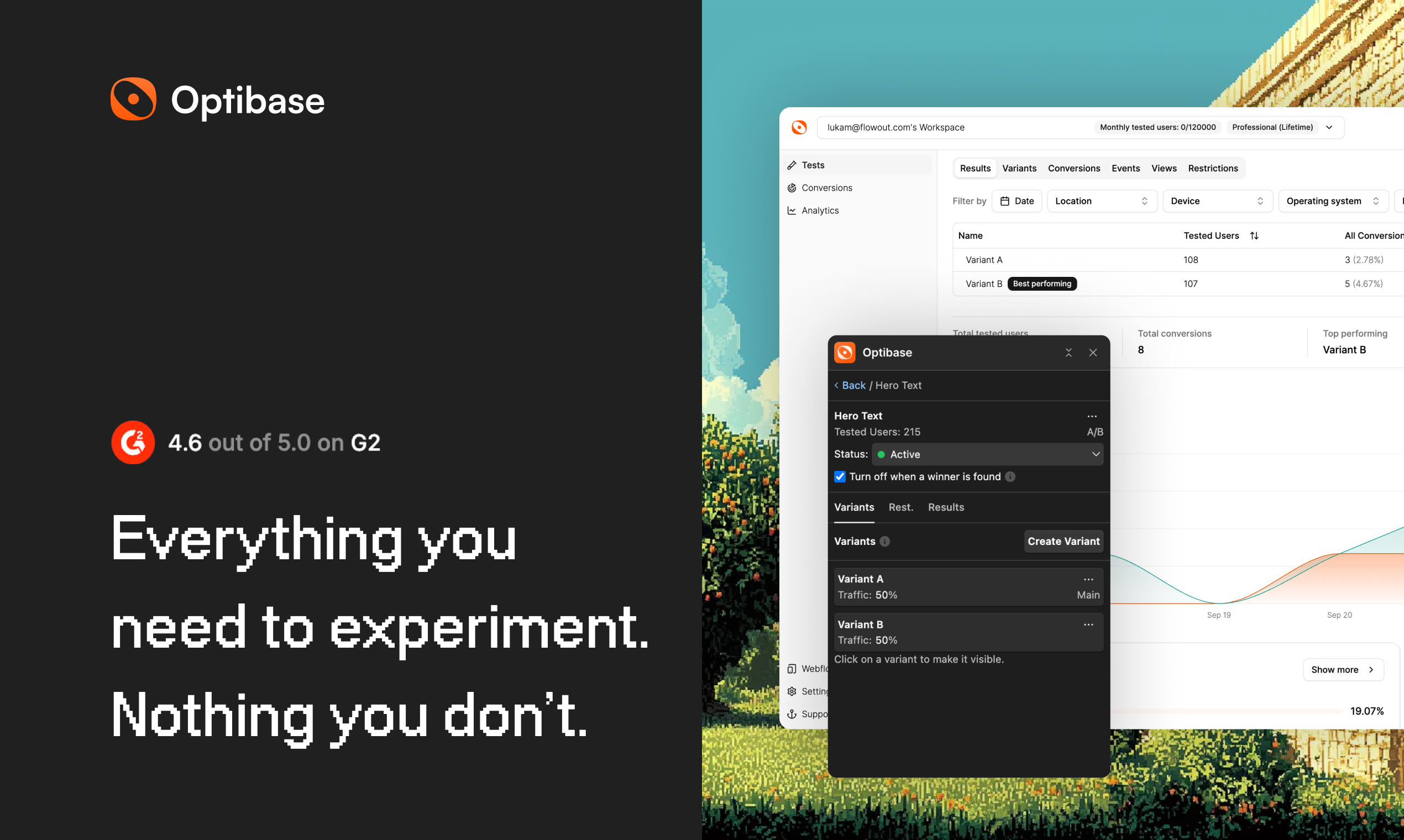Optibase: Beyond A/B Testing gallery image