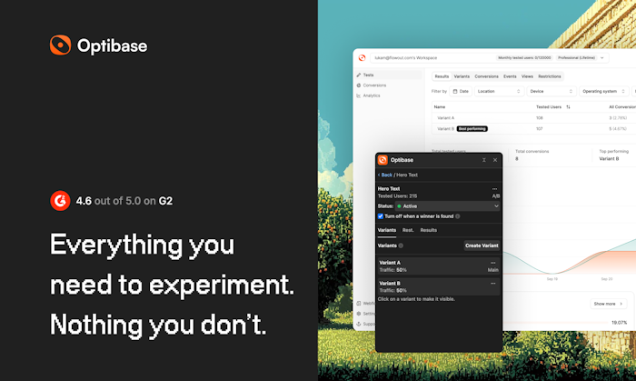 Optibase: Beyond A/B Testing产品图