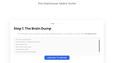 Eisenhower Matrix Sorter gallery image