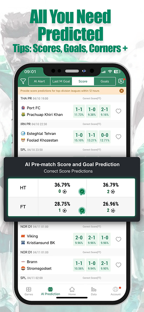 FOOTBALLANT LIVESCORES  PREDICTION TIPS - Screenshot 5 showing product features and functionality
