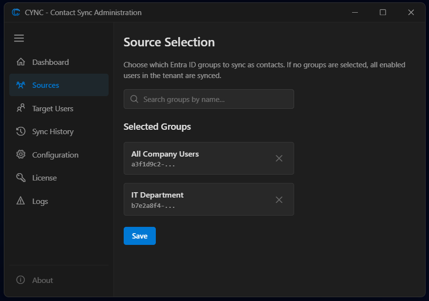 CYNC - Entra ID Contact Sync Service gallery image