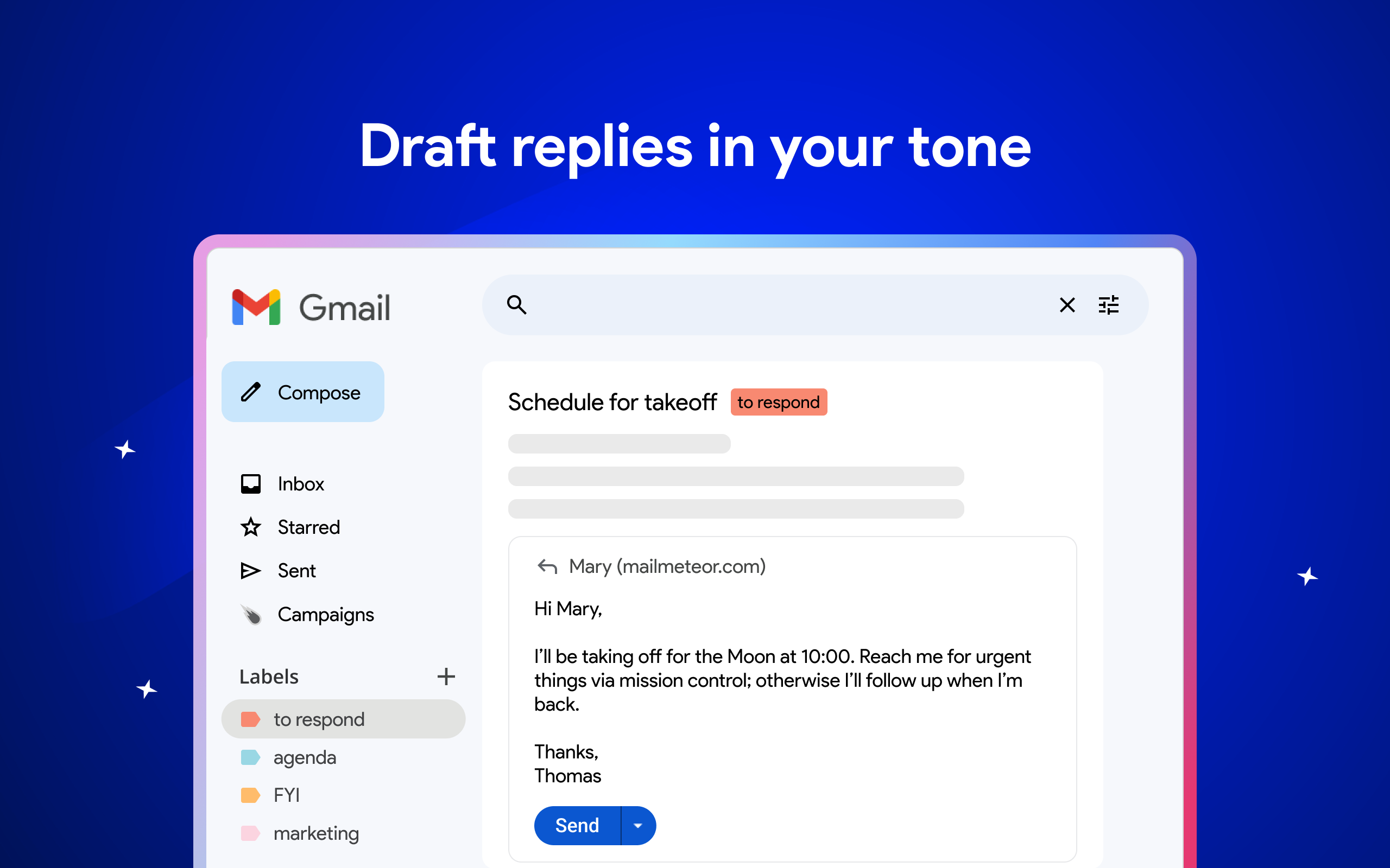 Email Assistant for Gmail - Screenshot 3 showing product features and functionality