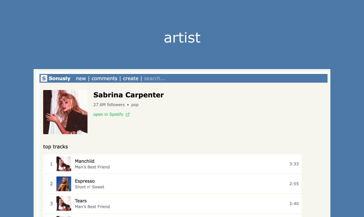 Sonusly - Screenshot 4 showing product features and functionality