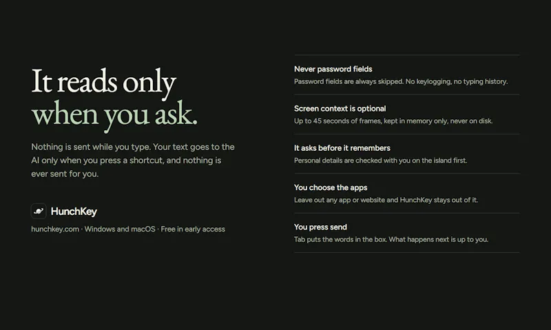 HunchKey screenshot 8