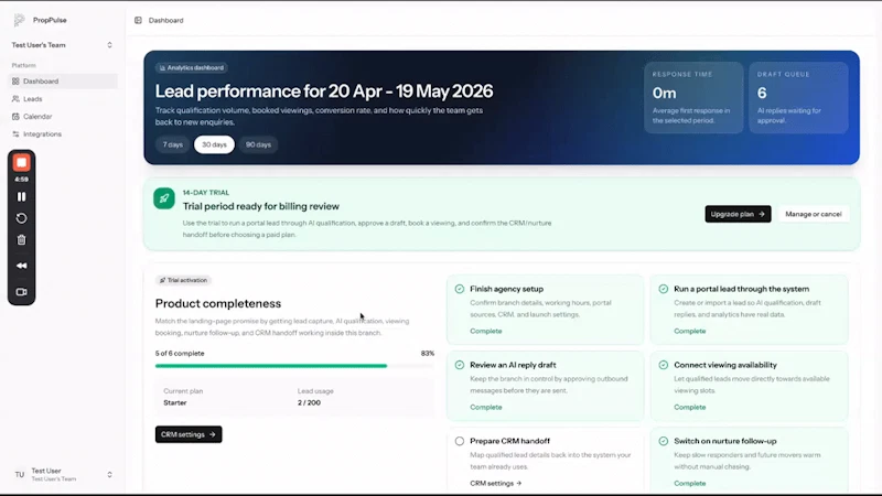 PropPulse, Faster replies. More viewings screenshot 1 (video preview)