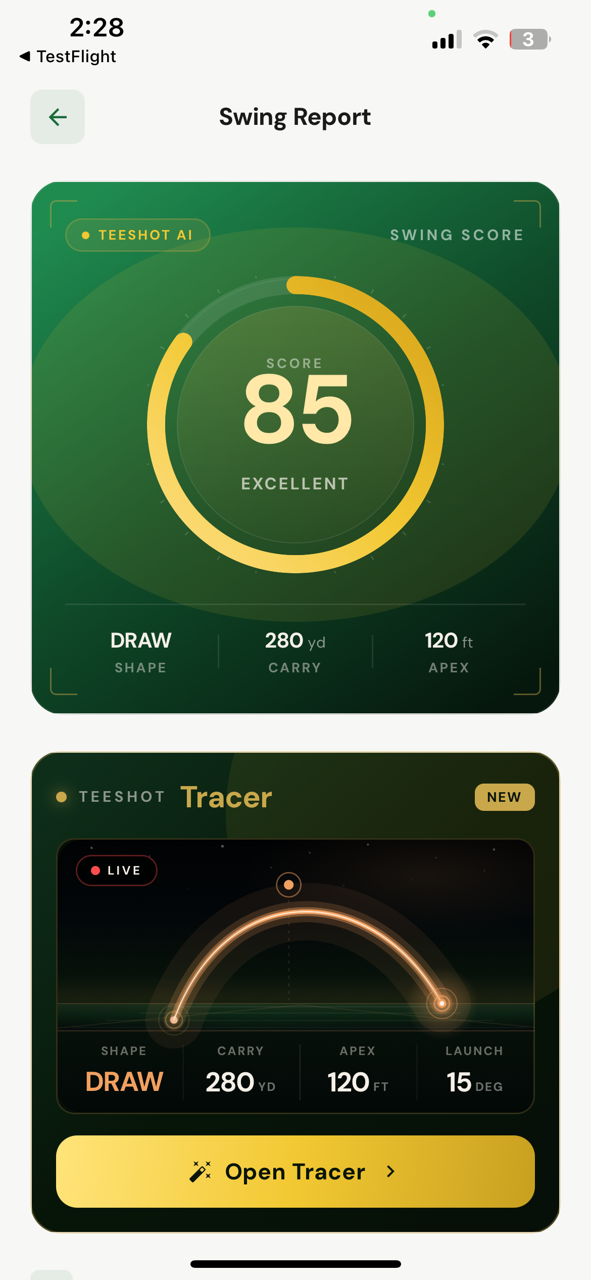 Tee-shot gallery image