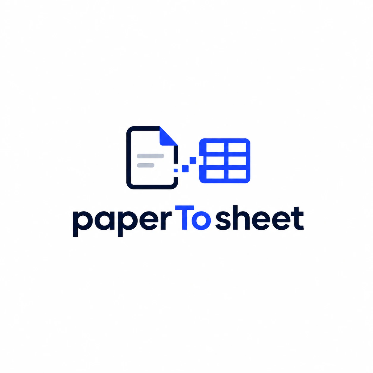 PaperToSheet logo