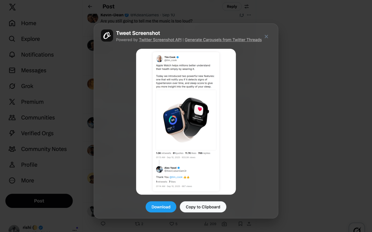 Média Extension chromée pour les captures d'écran Twitter - Captures d'écran de tweet en un clic!Gratuit, aucune inscription nécessaire 3