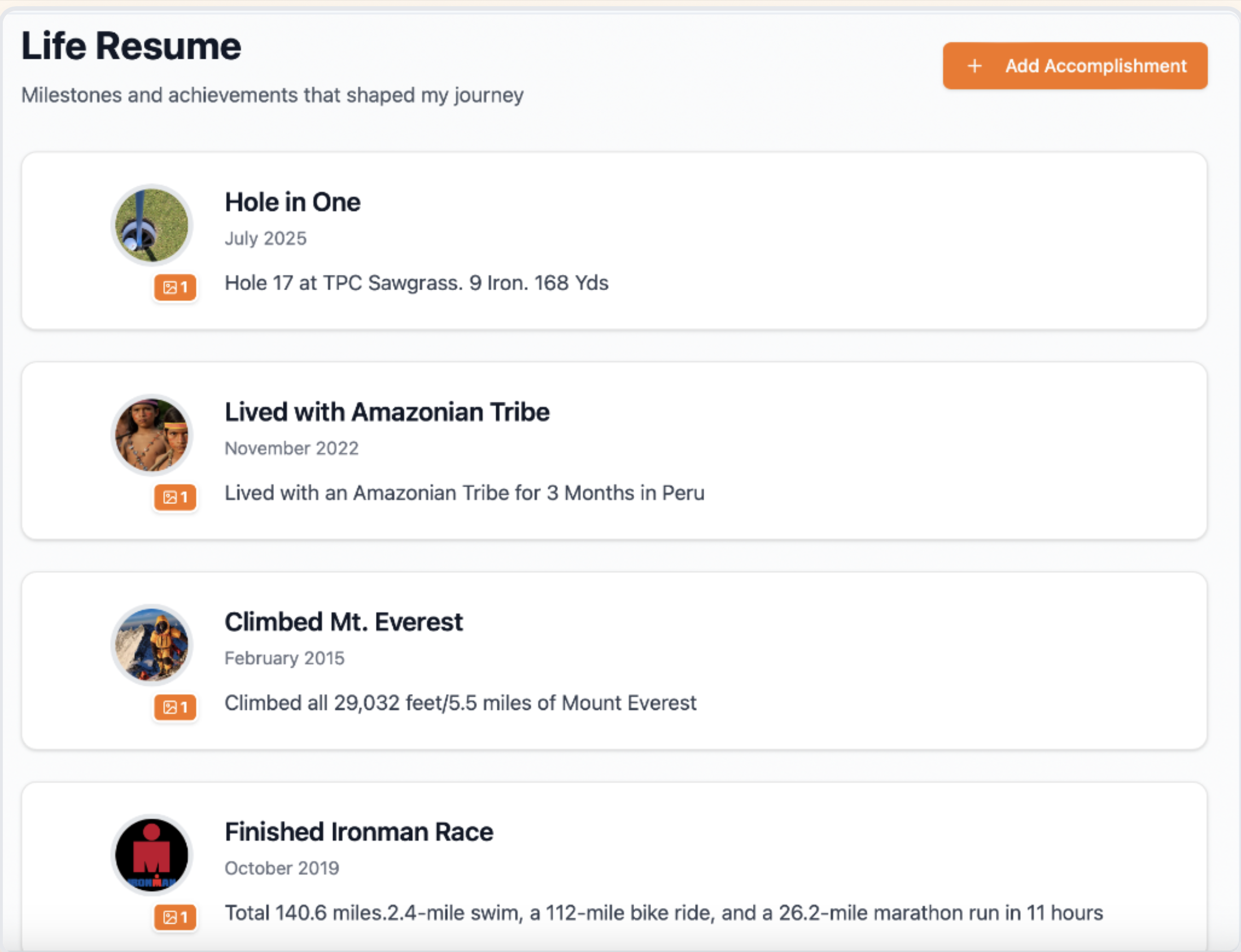 Life Resume gallery image