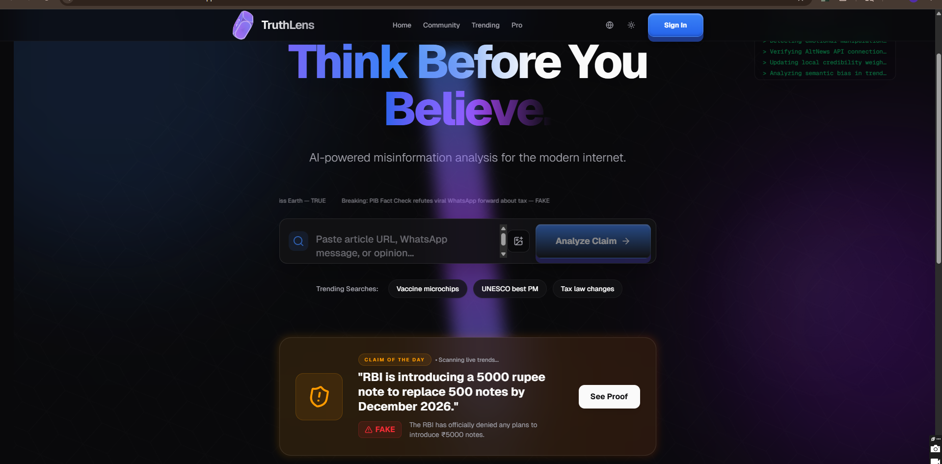 TruthLens gallery image