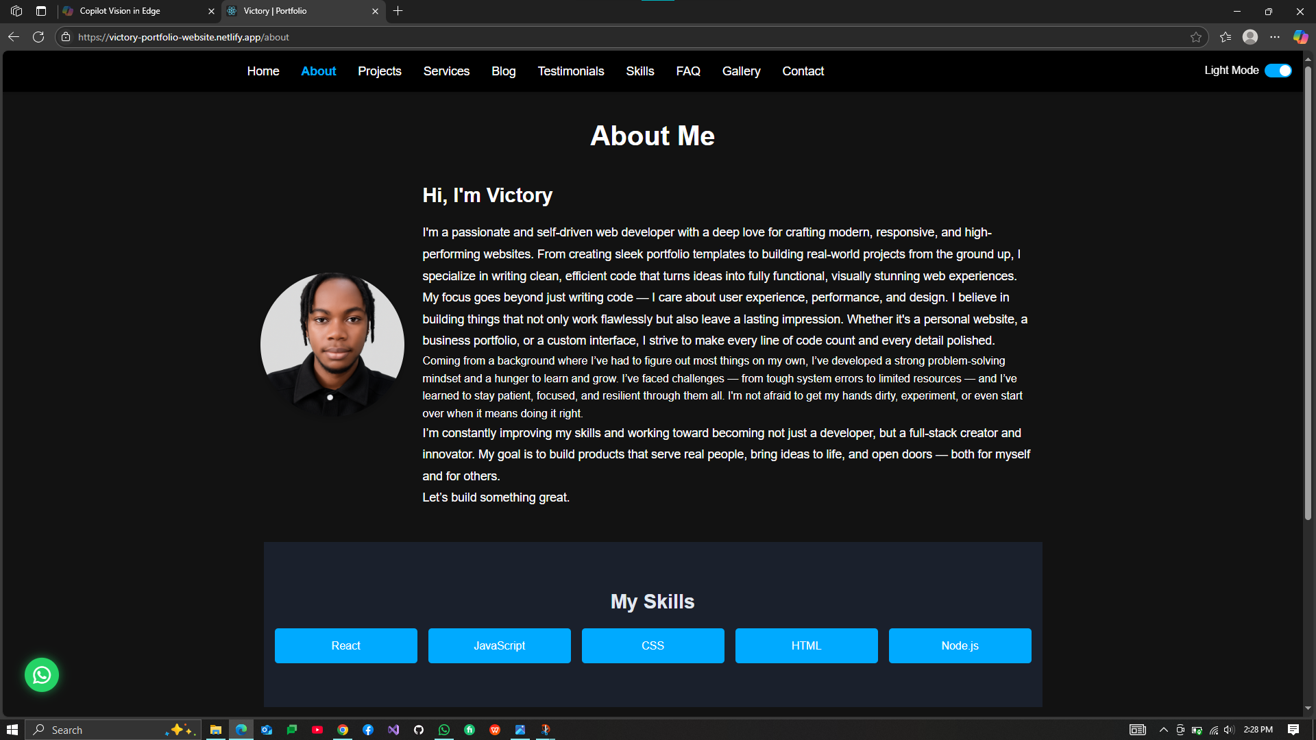 Média Modèle de site Web de portefeuille professionnel - Modèle de site Web de portefeuille professionnel bien structuré 2