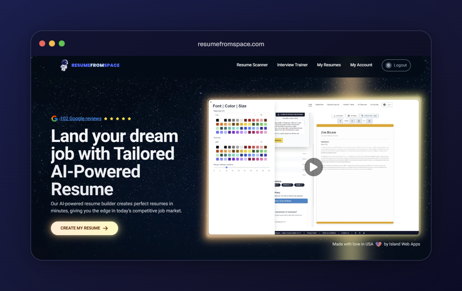 ResumeFromSpace gallery image