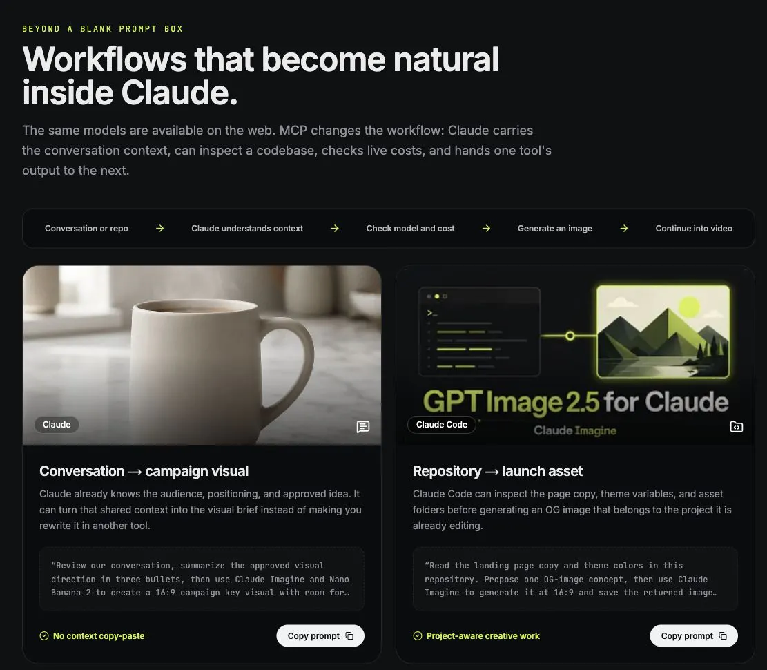 Claude Imagine gallery image
