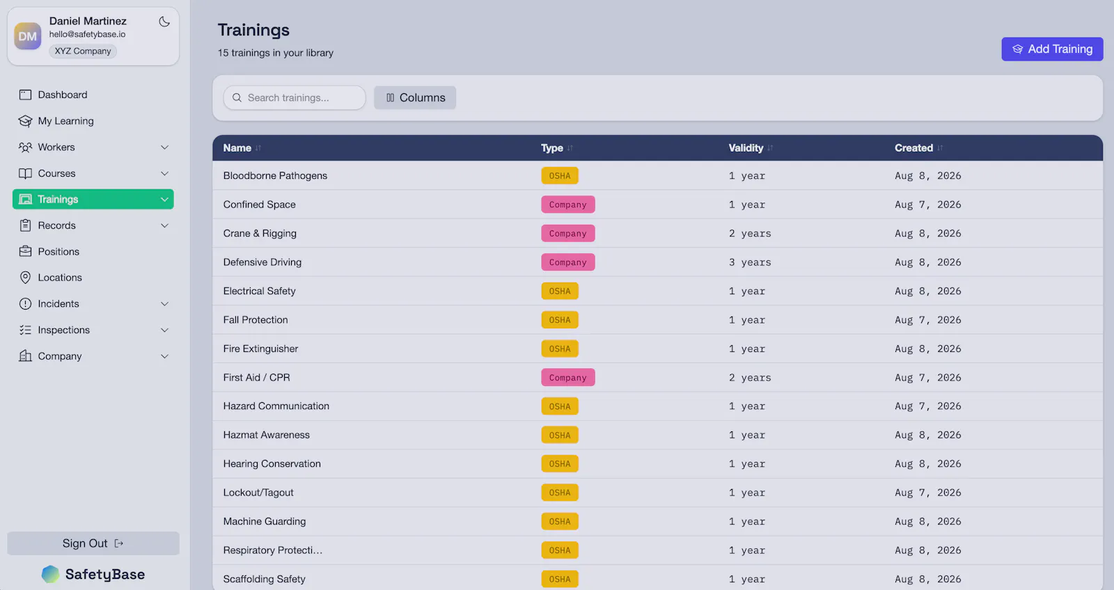 SafetyBase screenshot 7