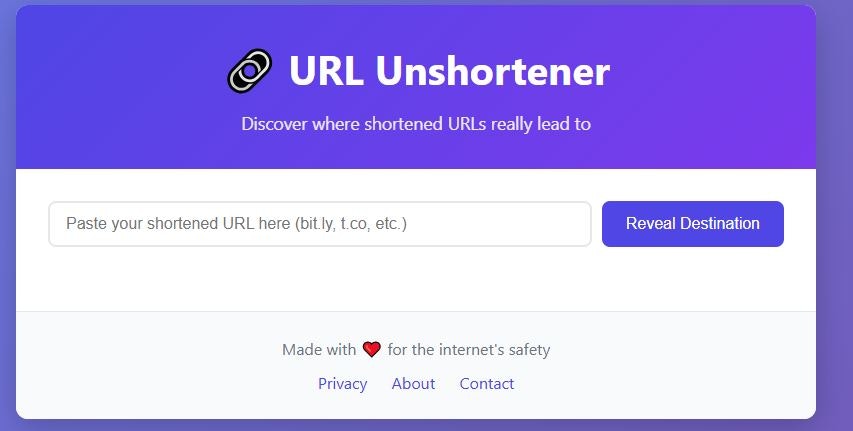 URL Unshortener gallery image