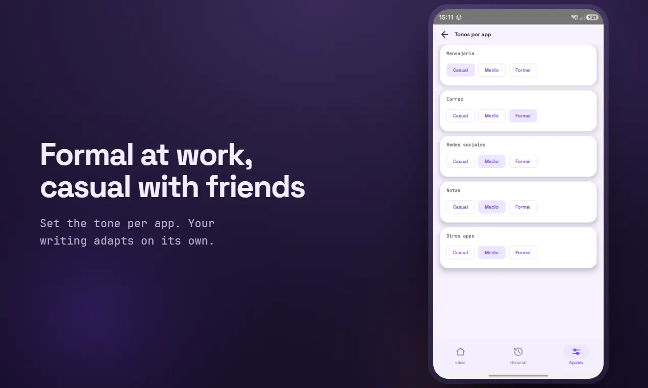 Voxly - Real IA Dictation gallery image