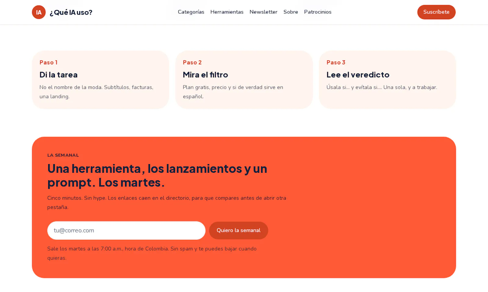 ¿Qué IA uso? screenshot 1