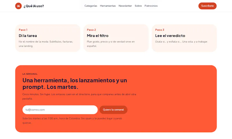 ¿Qué IA uso? screenshot 1