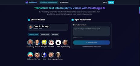 Free AI Celebrity Voice GeneratorOnline gallery image