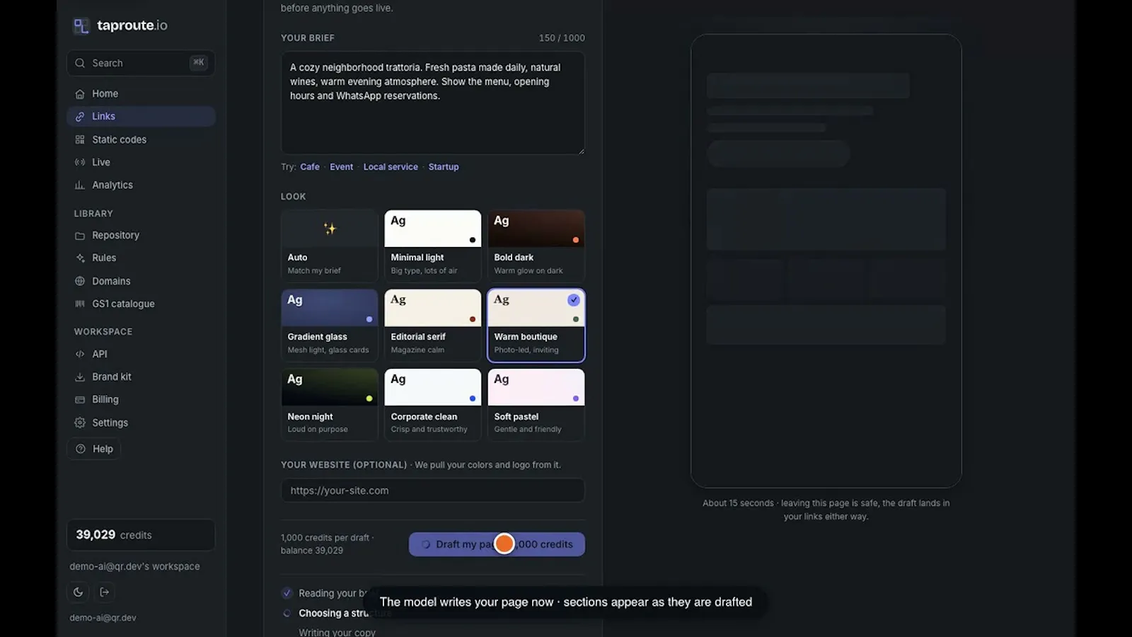 TapRoute screenshot 1 (video preview)