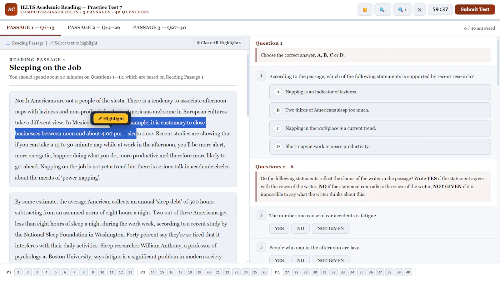 COMPUTER IELTS screenshot 2