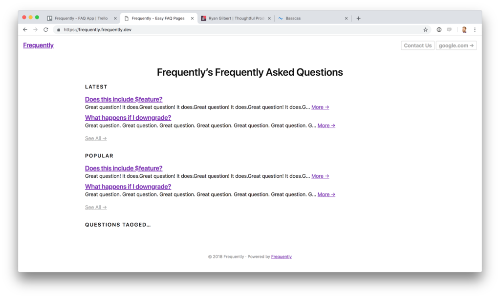 Frequently gallery image