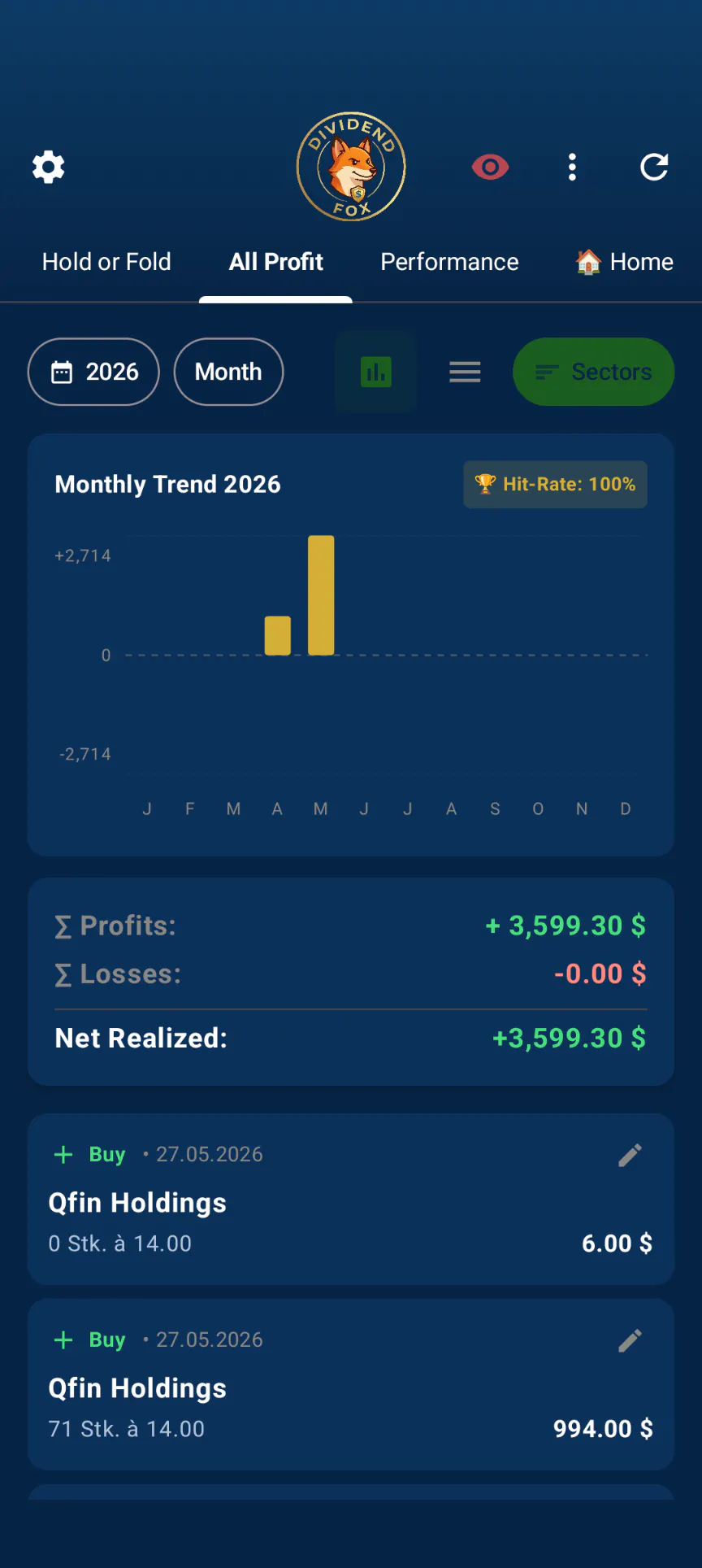 Dividend Fox - your Dividend Tracker gallery image