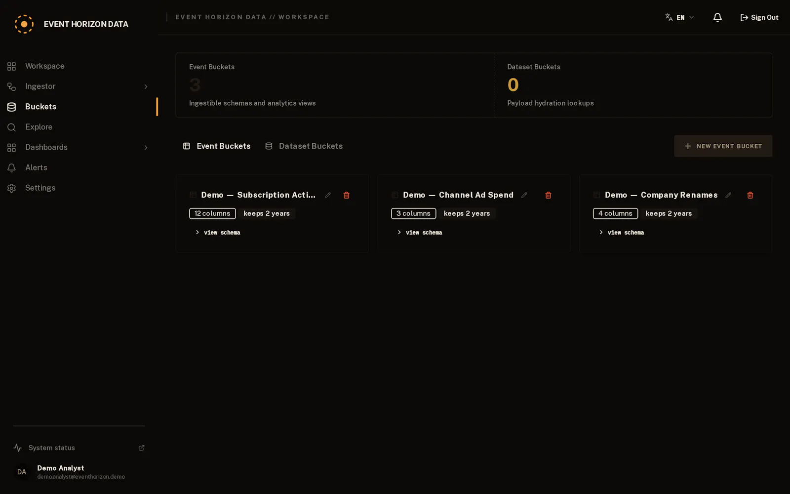 Event Horizon Data screenshot 9