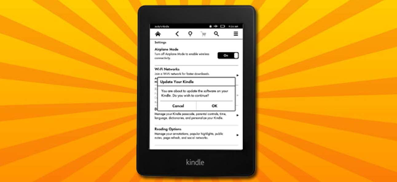 Cập nhật phần mềm Kindle media 1
