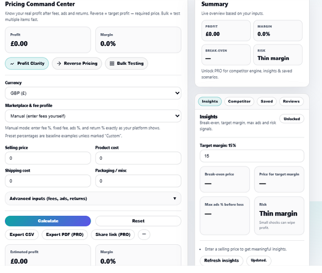ProfitPilot - Screenshot 5 showing product features and functionality