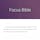Focus Bible Google Chrome Extension