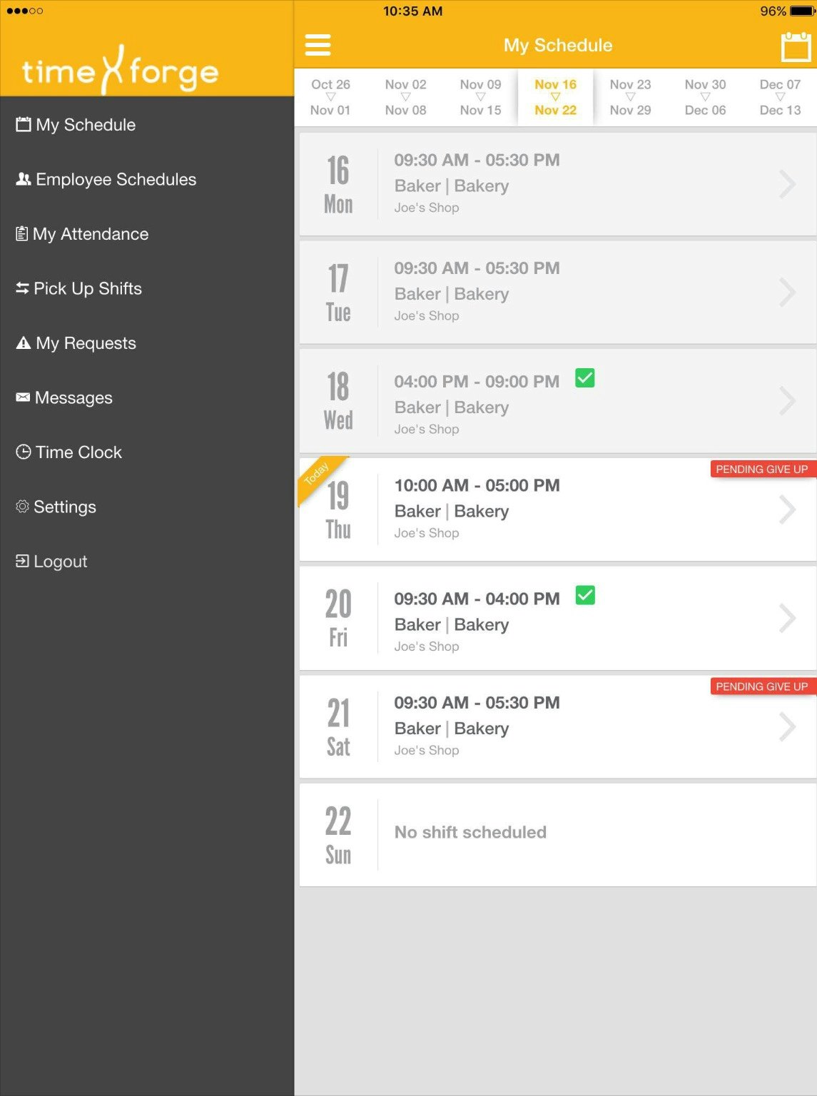 TimeForge Employee by Resolution Systems, Inc. gallery image