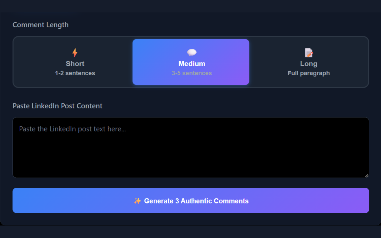 LinkedIn Comment AI gallery image