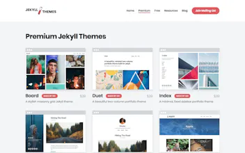 Jekyll Themes gallery image