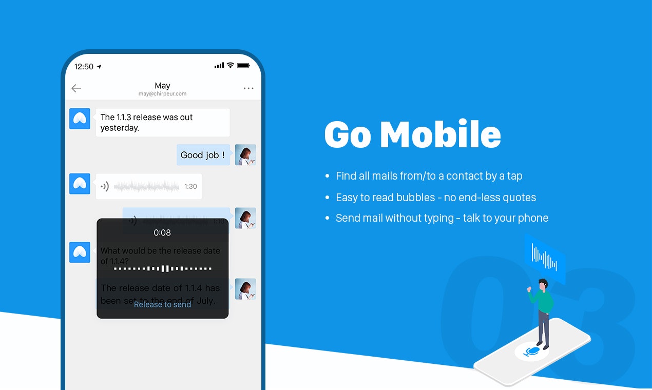 Chirp Mail - Email Messenger gallery image