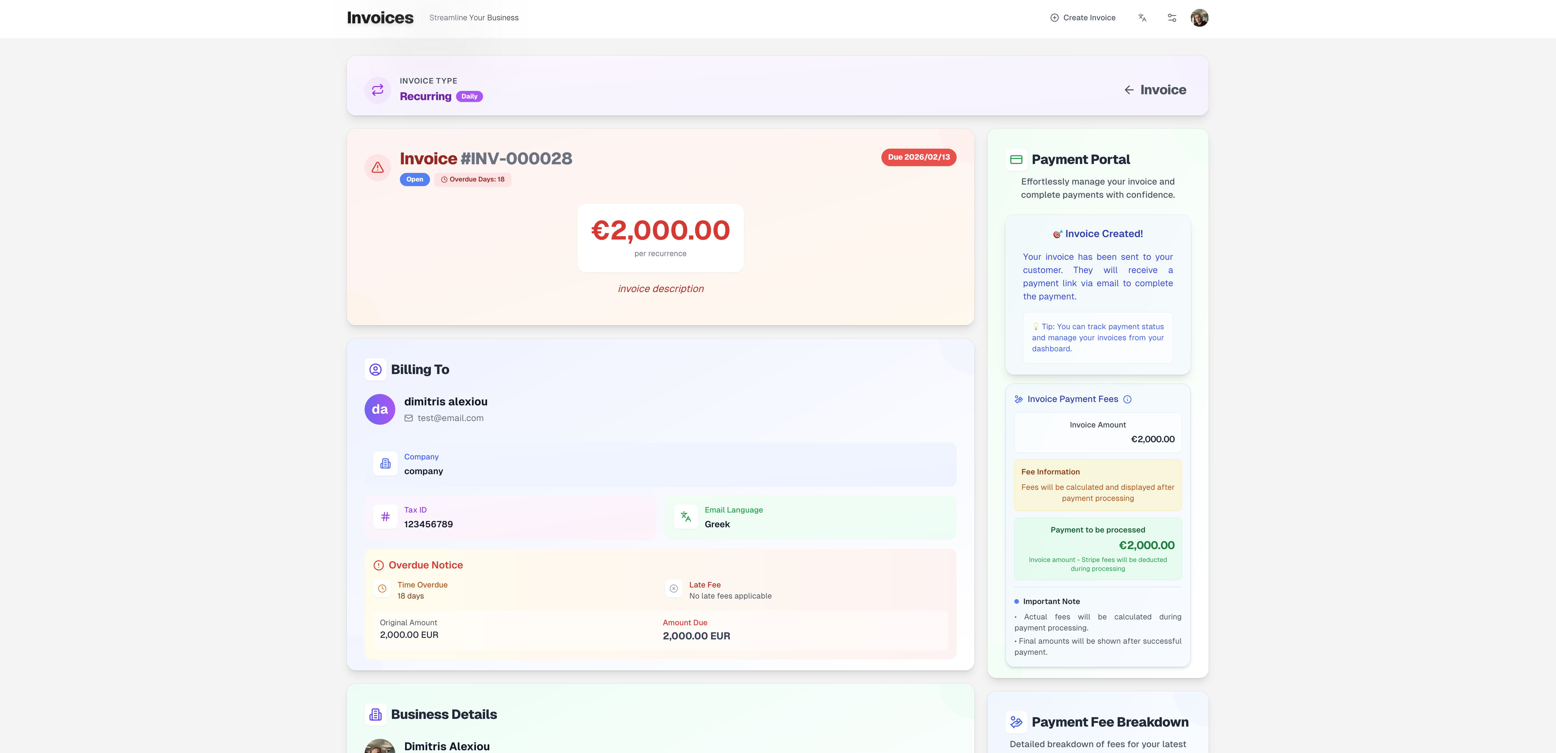 Create & manage professional invoices gallery image