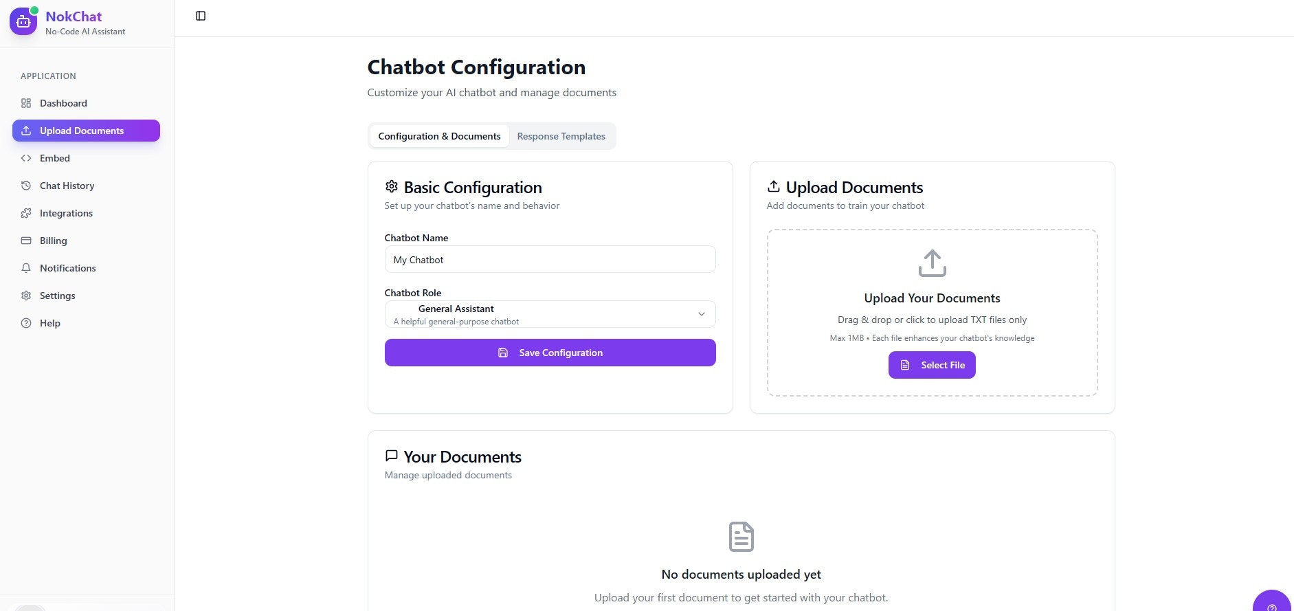 NokChat.COM - Screenshot 2 showing product features and functionality