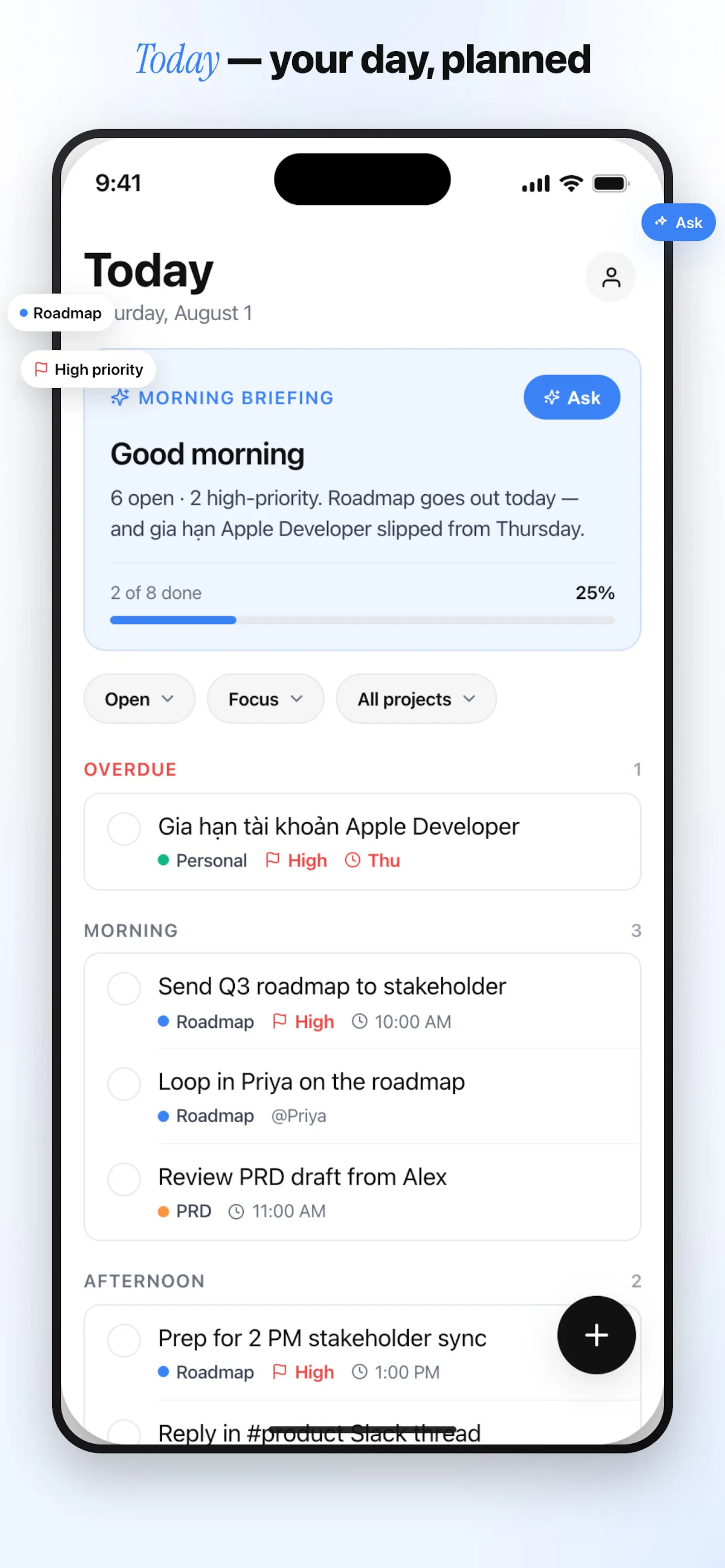 Nowlist: AI Task Capture screenshot 1