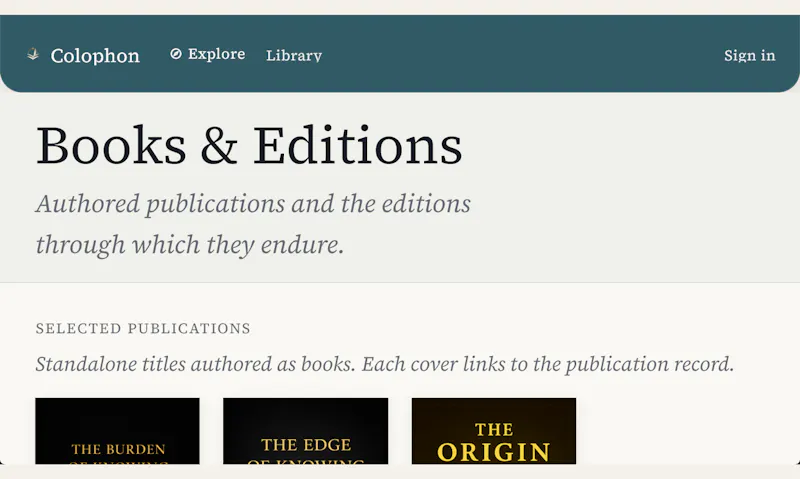 Colophon screenshot 4