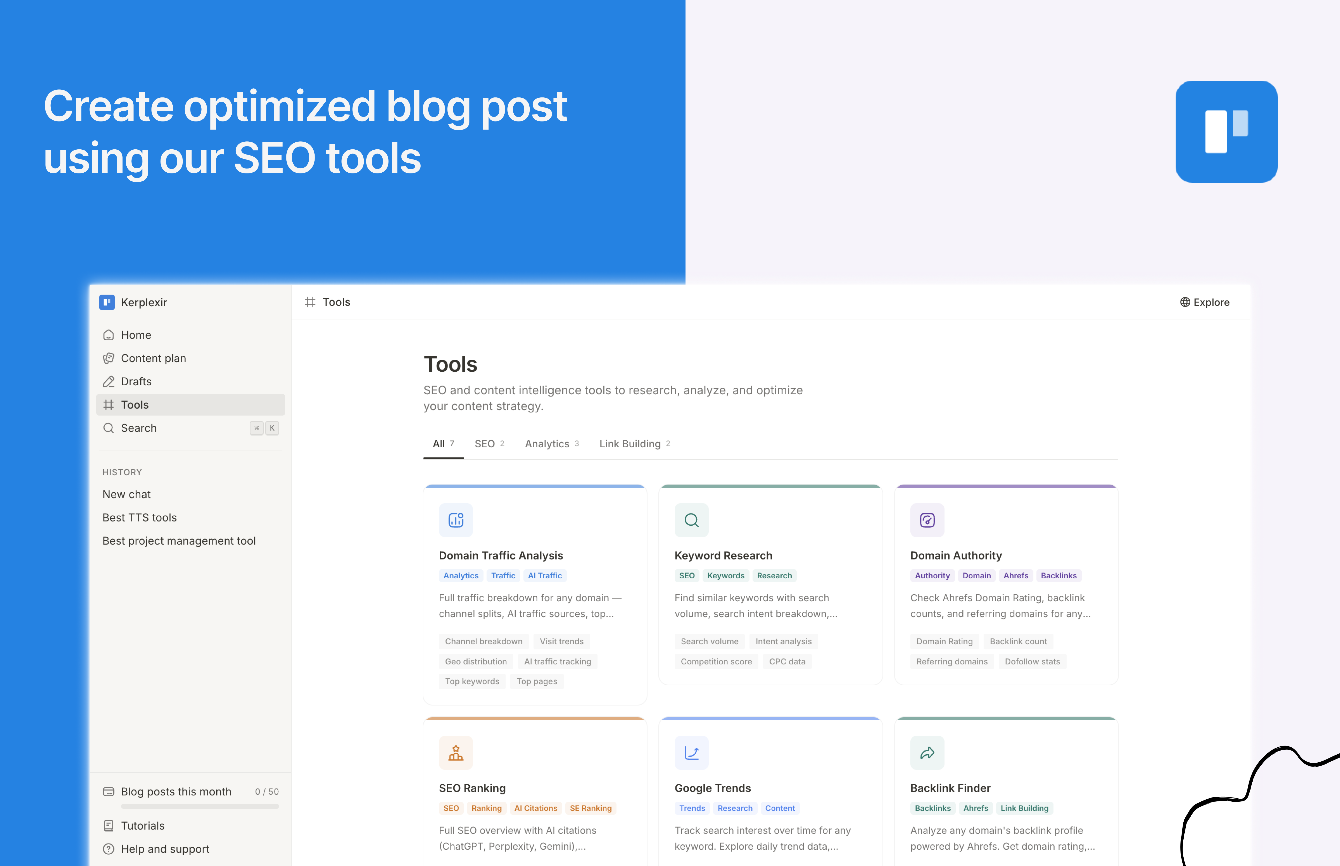 Kerplexir - Screenshot 2 showing product features and functionality